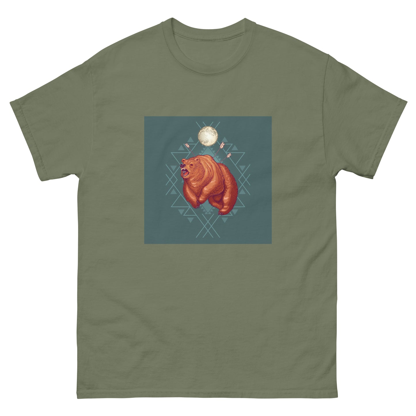 Men's classic tee BEAR AND MOON