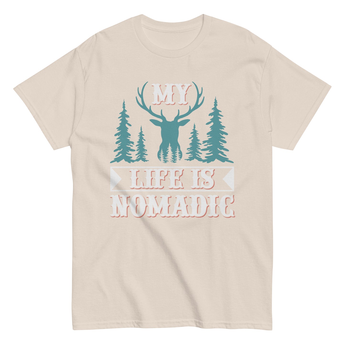 Men's classic tee MY LIFE IS NOMADIC