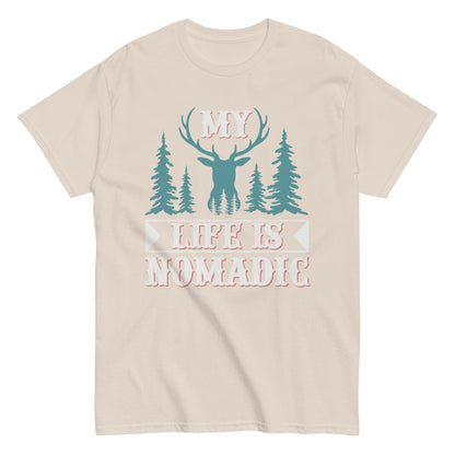Мъжка класическа тениска MY LIFE IS NOMADIC