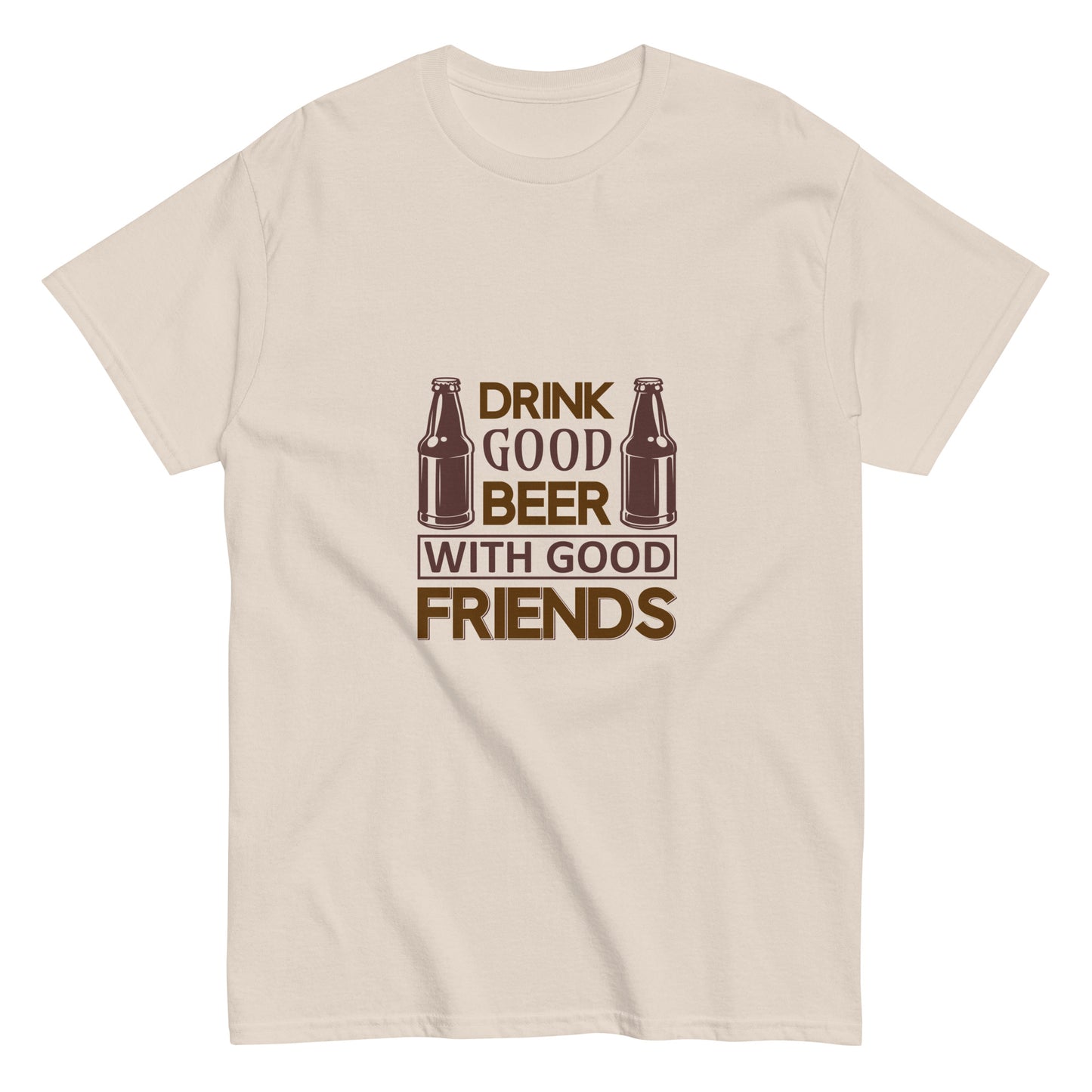 Camiseta clásica hombre DRINK GOOD BEER