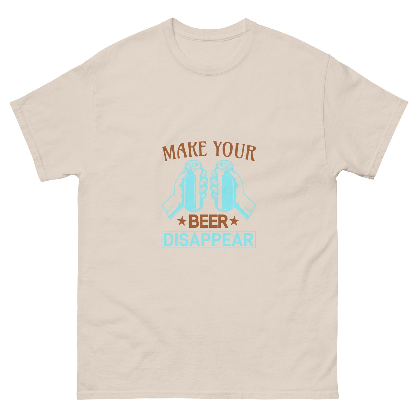 Camiseta clásica hombre HAZ DESAPARECER TU CERVEZA