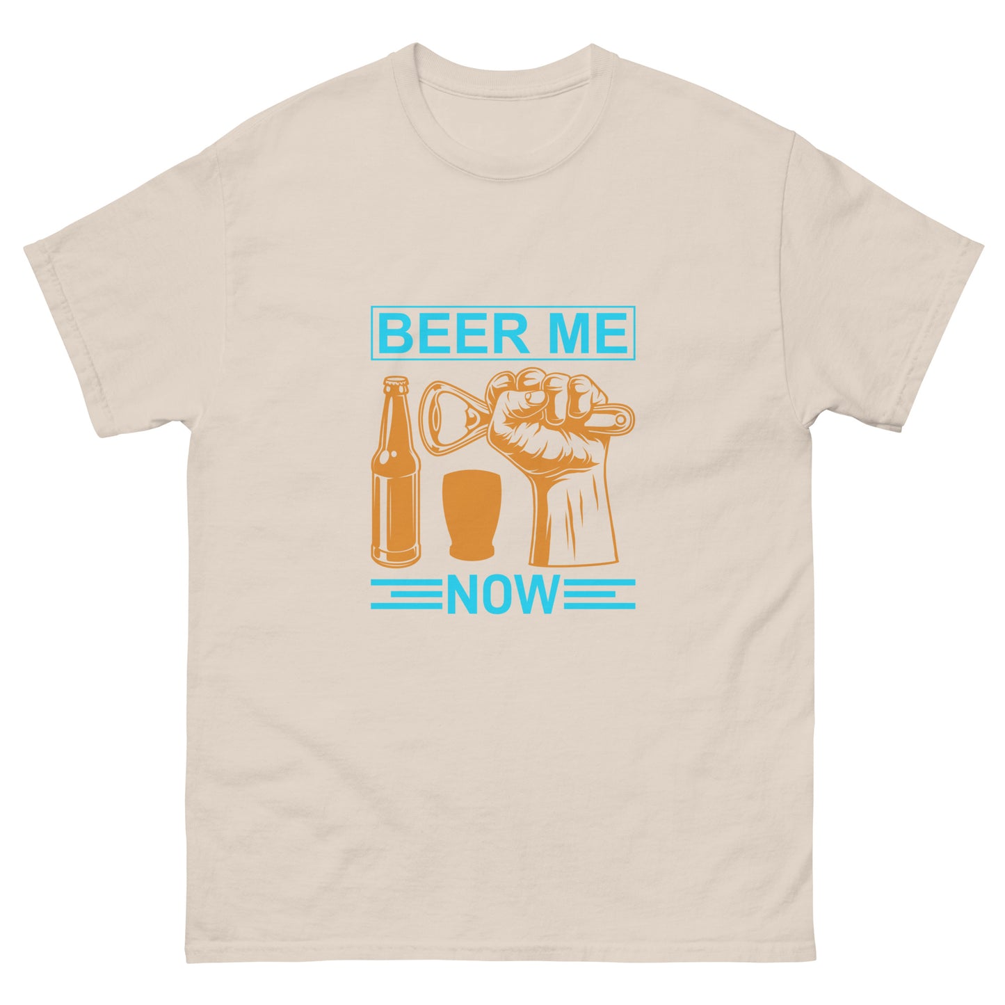 Мъжка класическа тениска BEER ME NOW