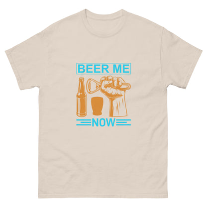 Мъжка класическа тениска BEER ME NOW