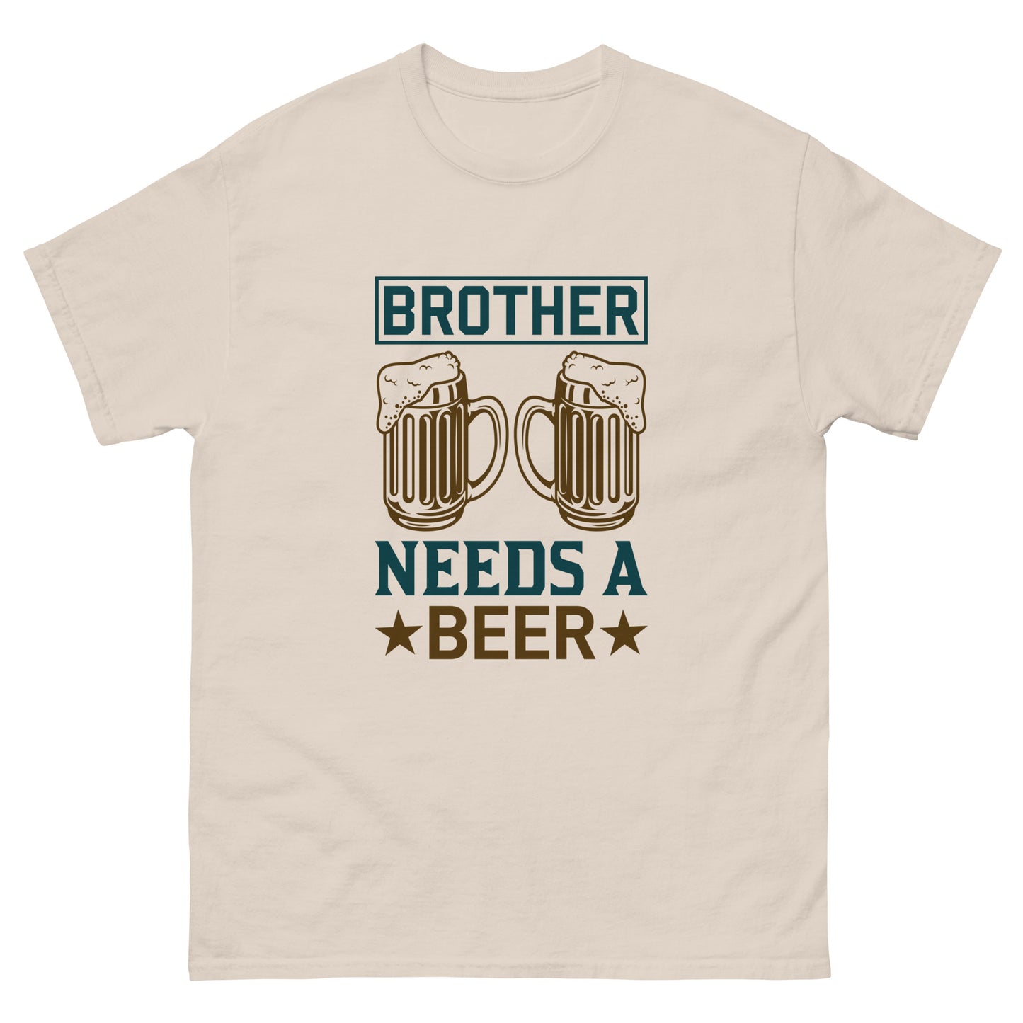 Мъжка класическа тениска BROTHER NEEDS A BEER