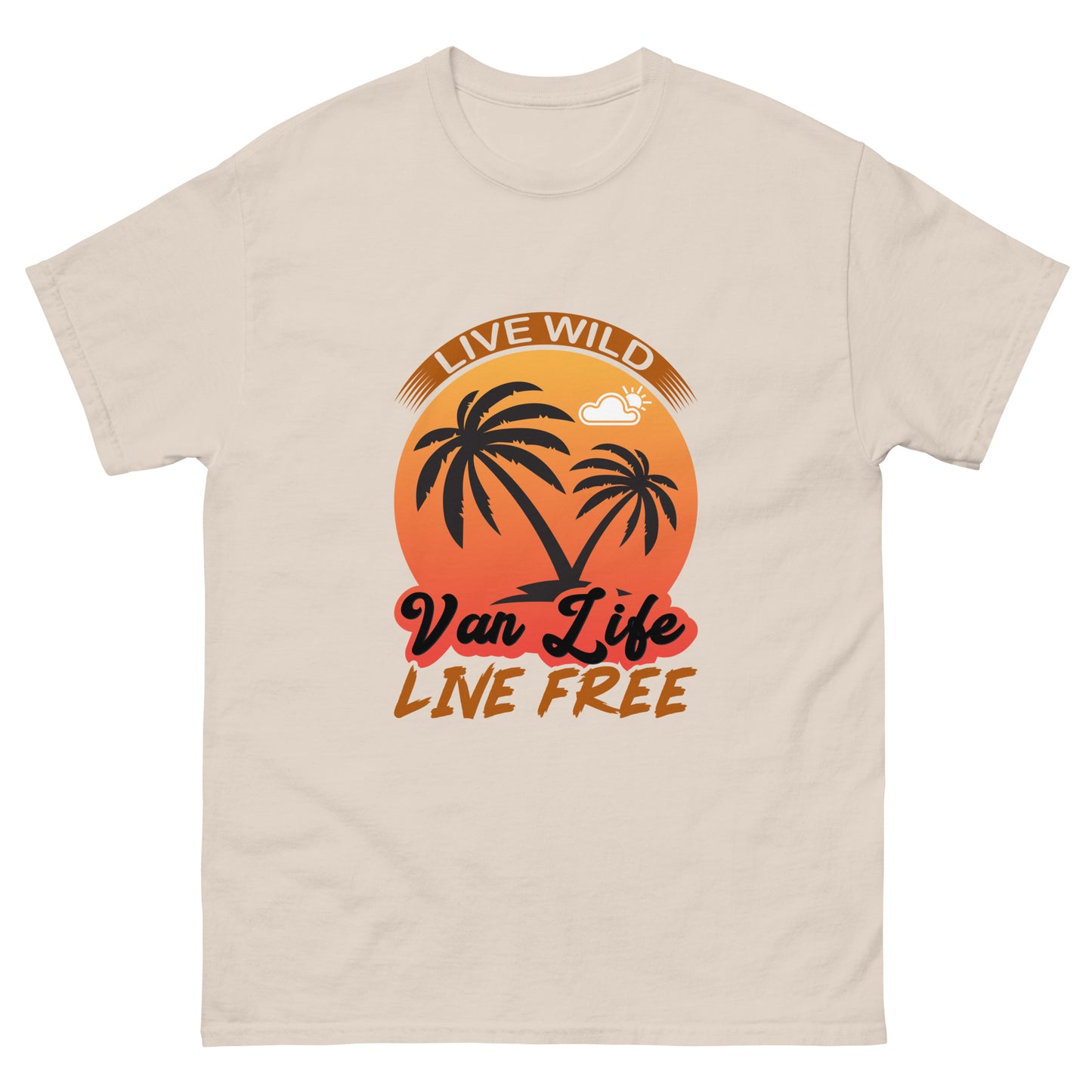 Men's classic tee LIVE WILD