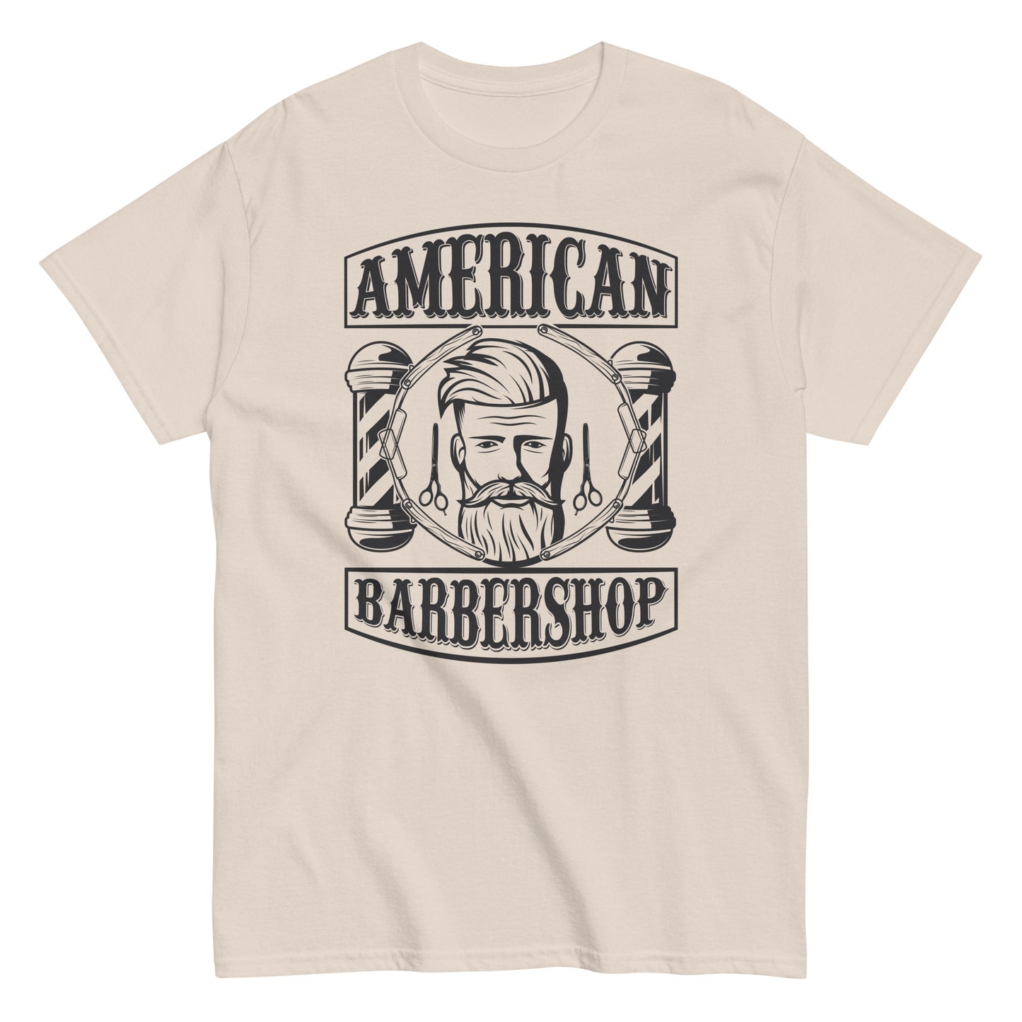 Мъжка класическа тениска AMERICAN BARBERSHOP