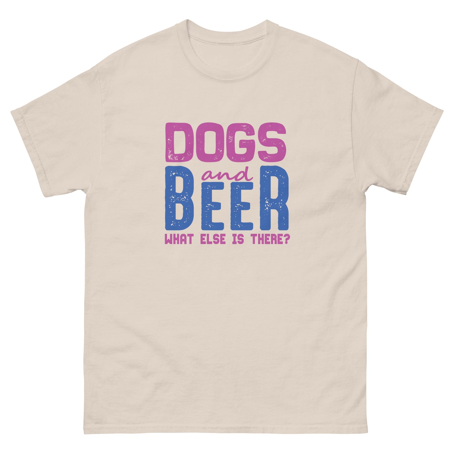 Men's classic tee DOG AND BEER