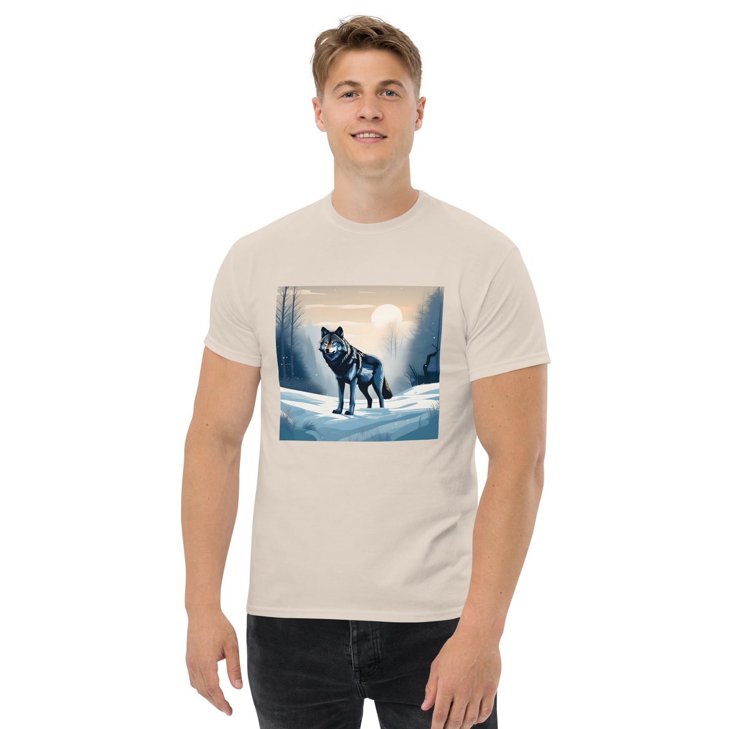 Men's classic tee SNOW WOLF