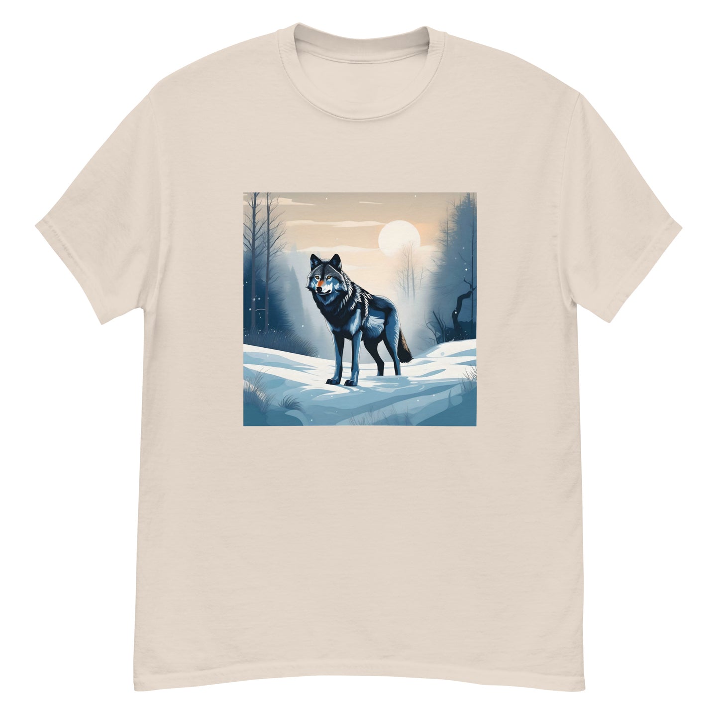 Men's classic tee SNOW WOLF