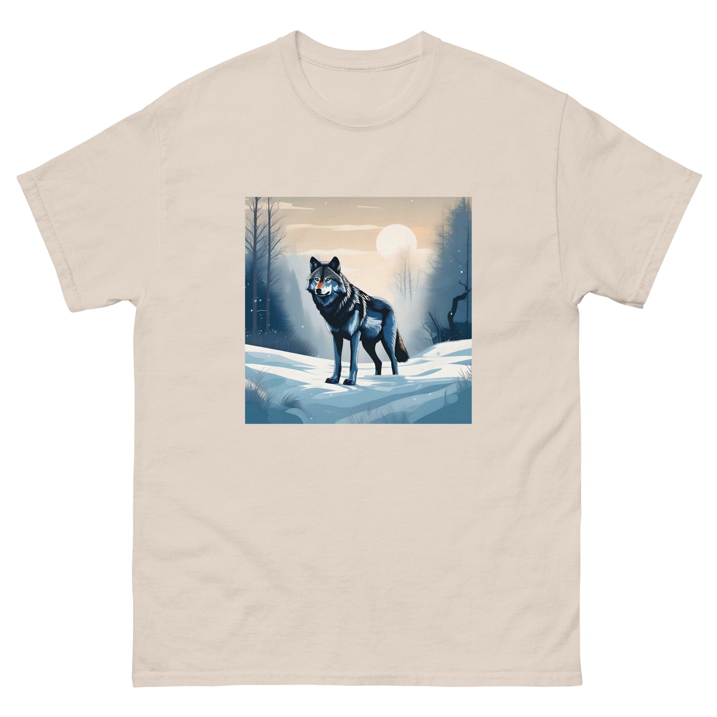 Men's classic tee SNOW WOLF