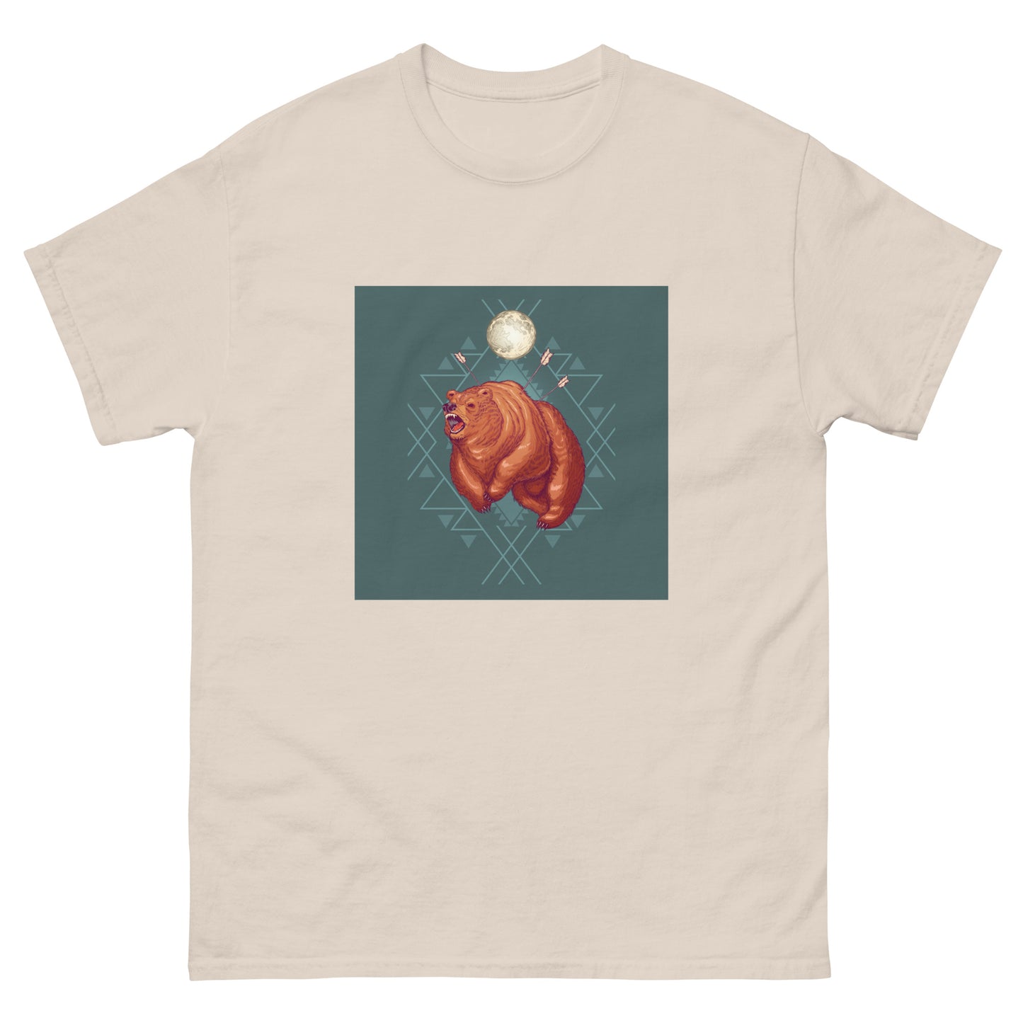 Men's classic tee BEAR AND MOON