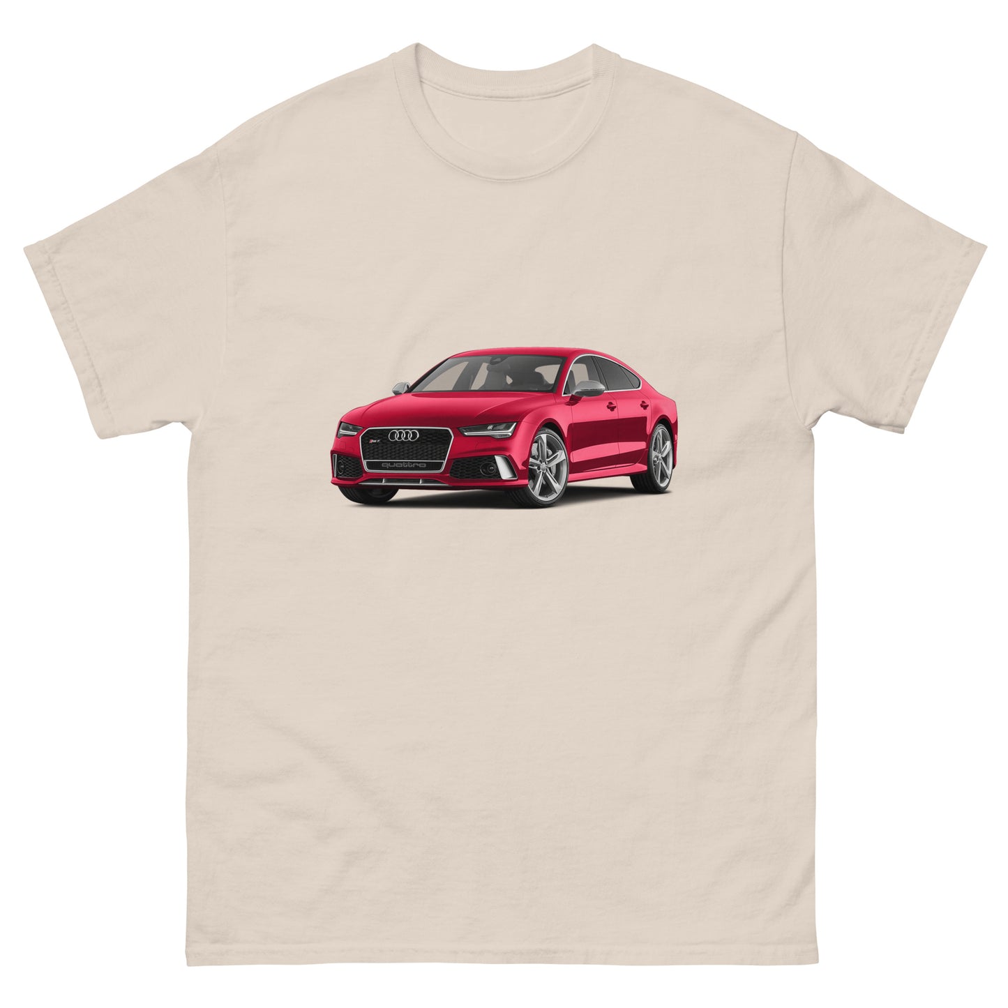 Men's classic tee RED CAR AUDI