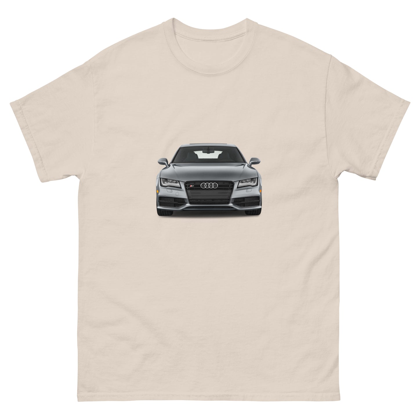 Мъжка класическа тениска GREY CAR AUDI