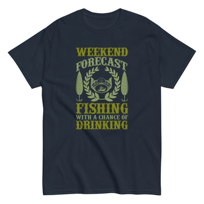 Мъжка класическа тениска WEEKEND FORECAST FISHING