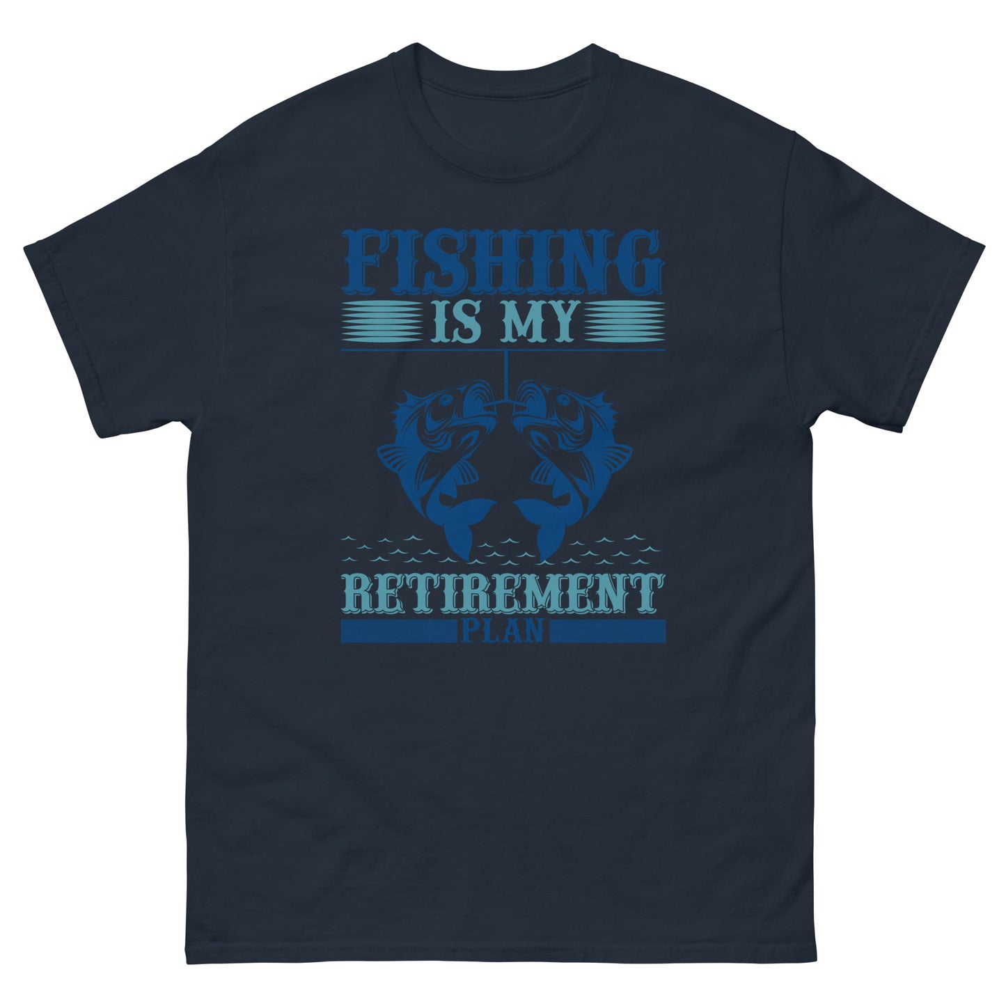 Camiseta clásica hombre LA PESCA ES MI PLAN DE JUBILACIÓN