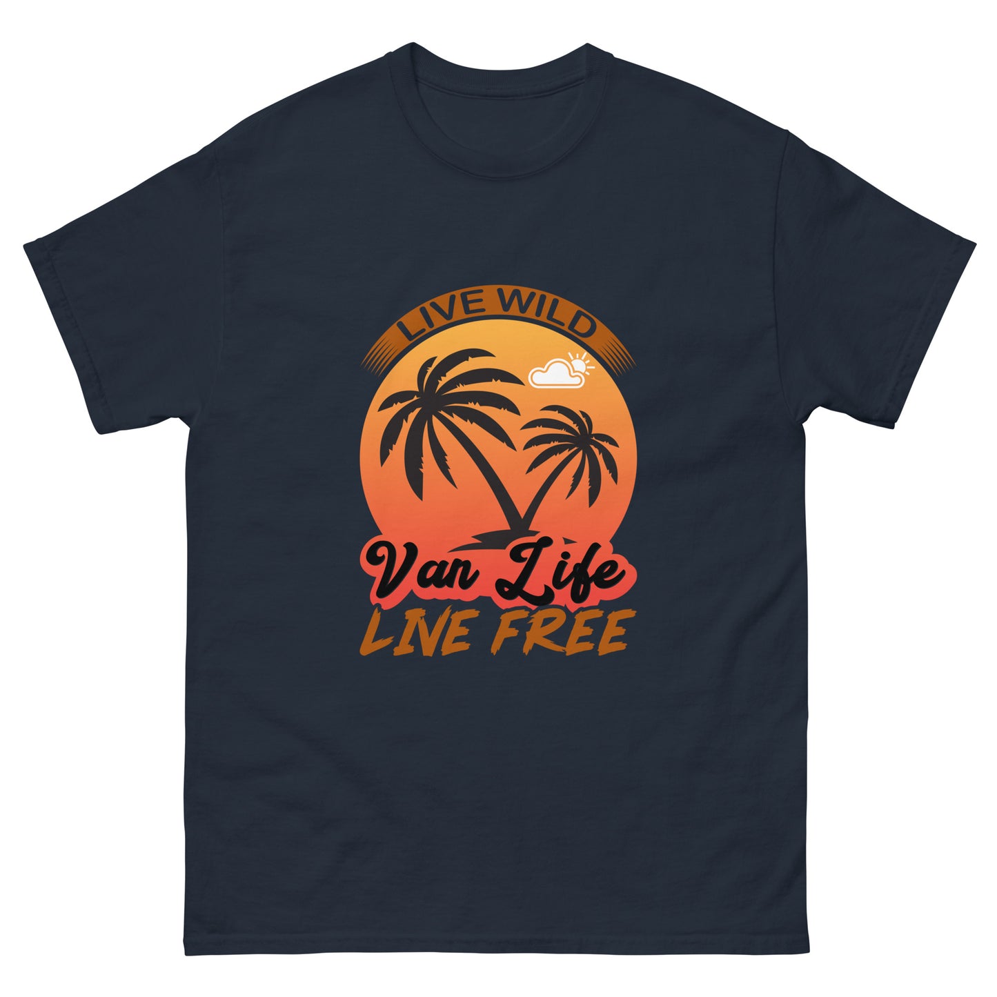 Men's classic tee LIVE WILD