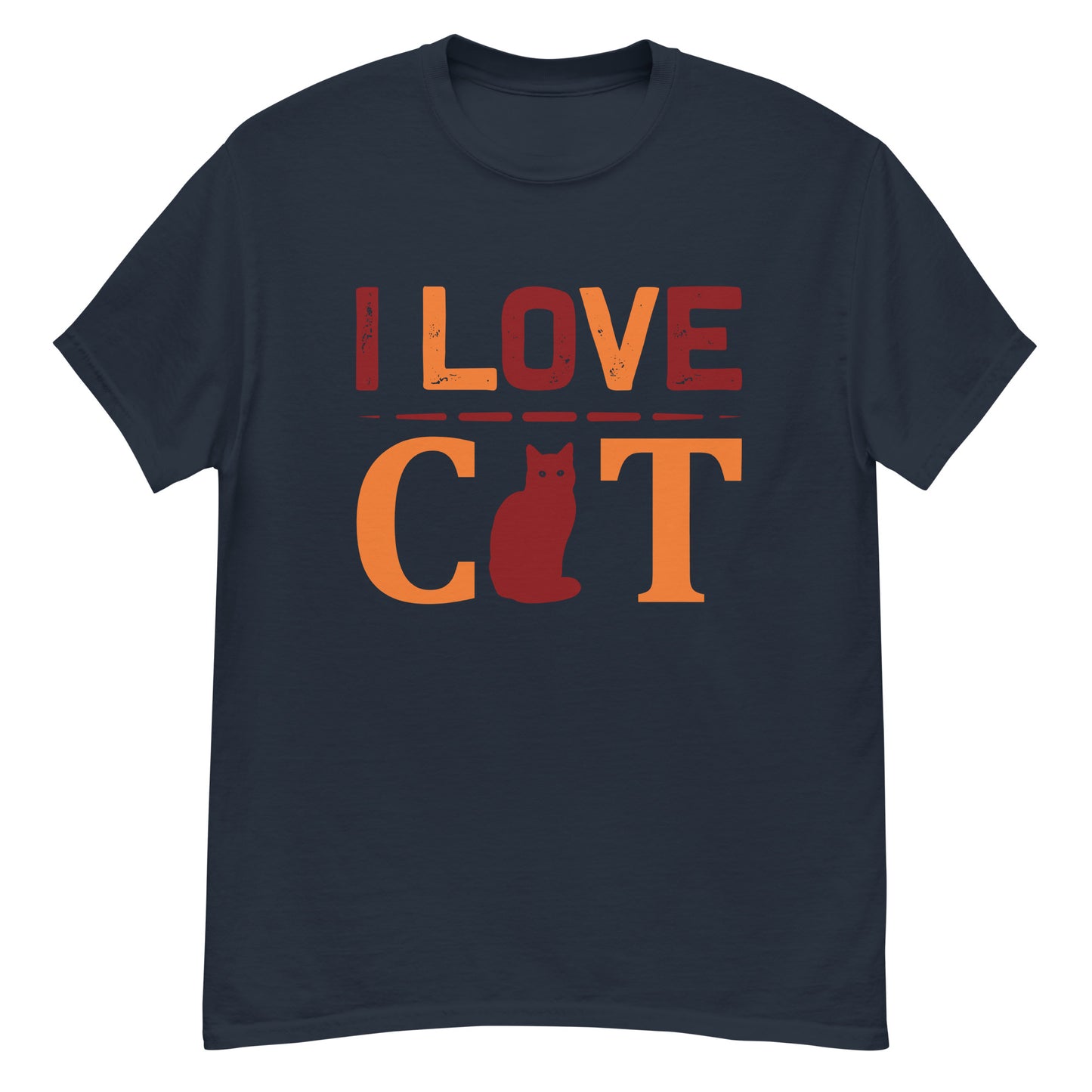 Camiseta clásica hombre I LOVE CAT