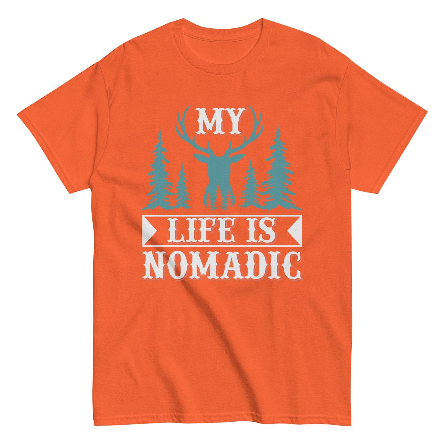 Мъжка класическа тениска MY LIFE IS NOMADIC