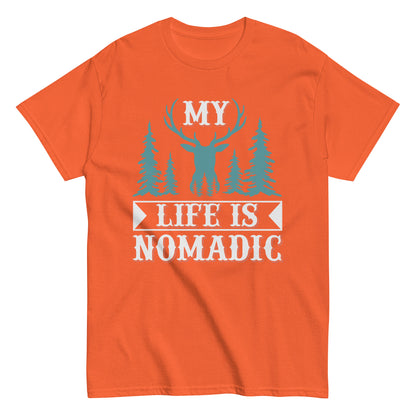 Мъжка класическа тениска MY LIFE IS NOMADIC