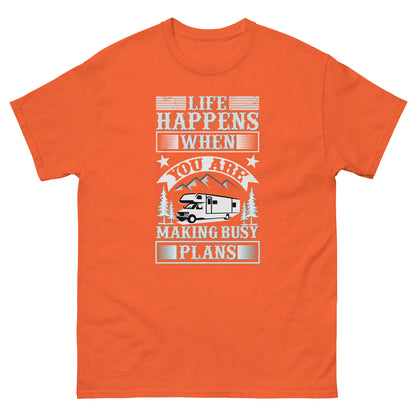 Мъжка класическа тениска LIFE HAPPENS