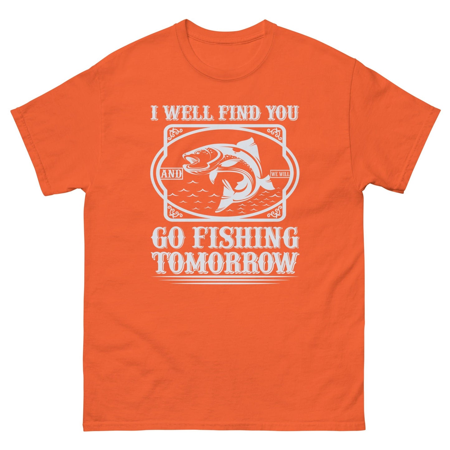 Camiseta clásica hombre IR A PESCA MAÑANA