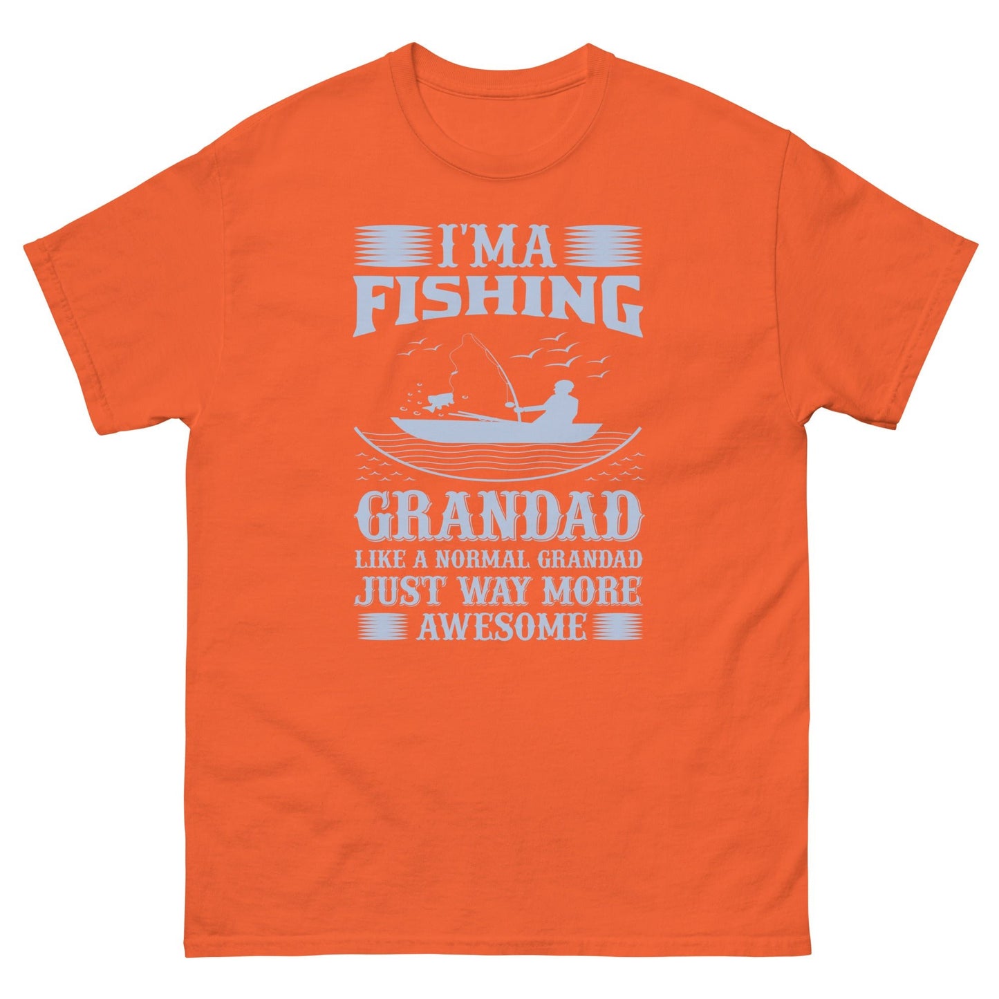 Мъжка класическа тениска FISHING GRANDAD