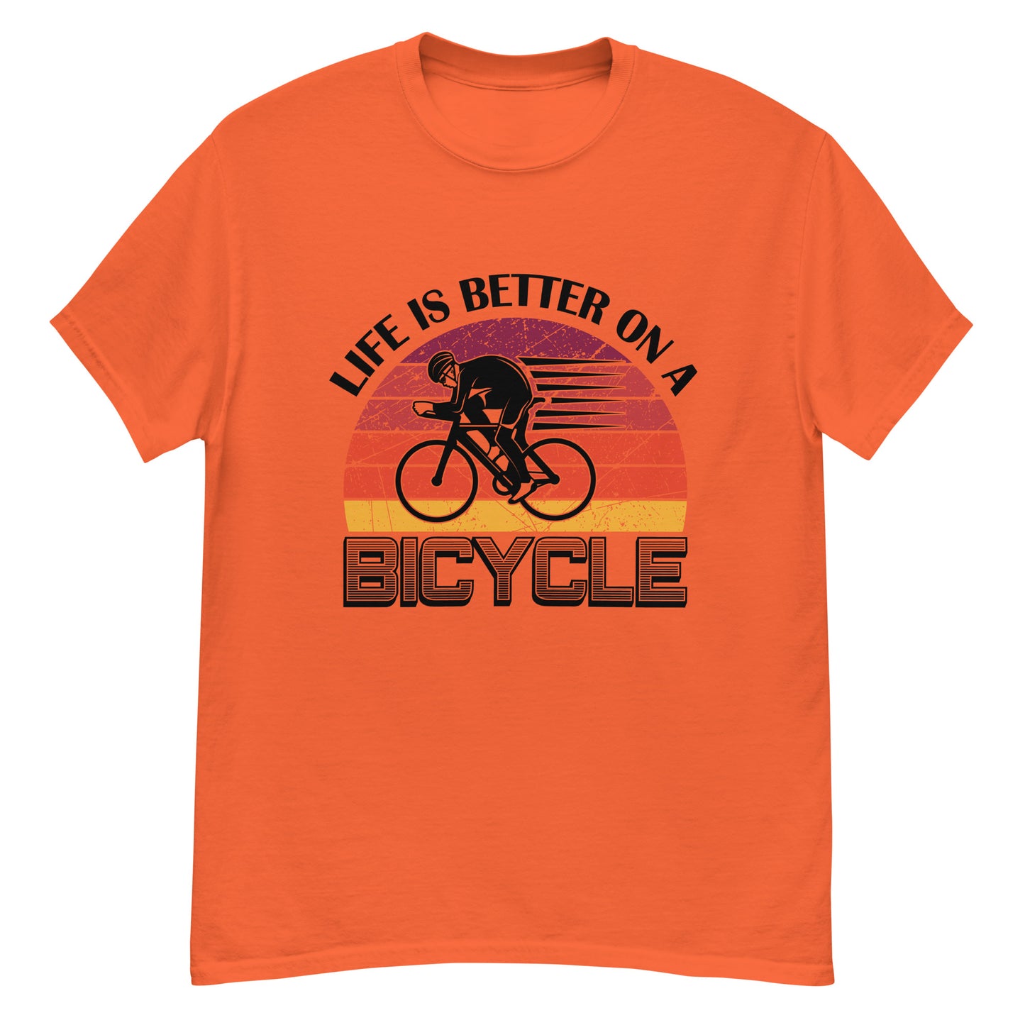 Camiseta clásica hombre LA VIDA ES MEJOR EN BICICLETA