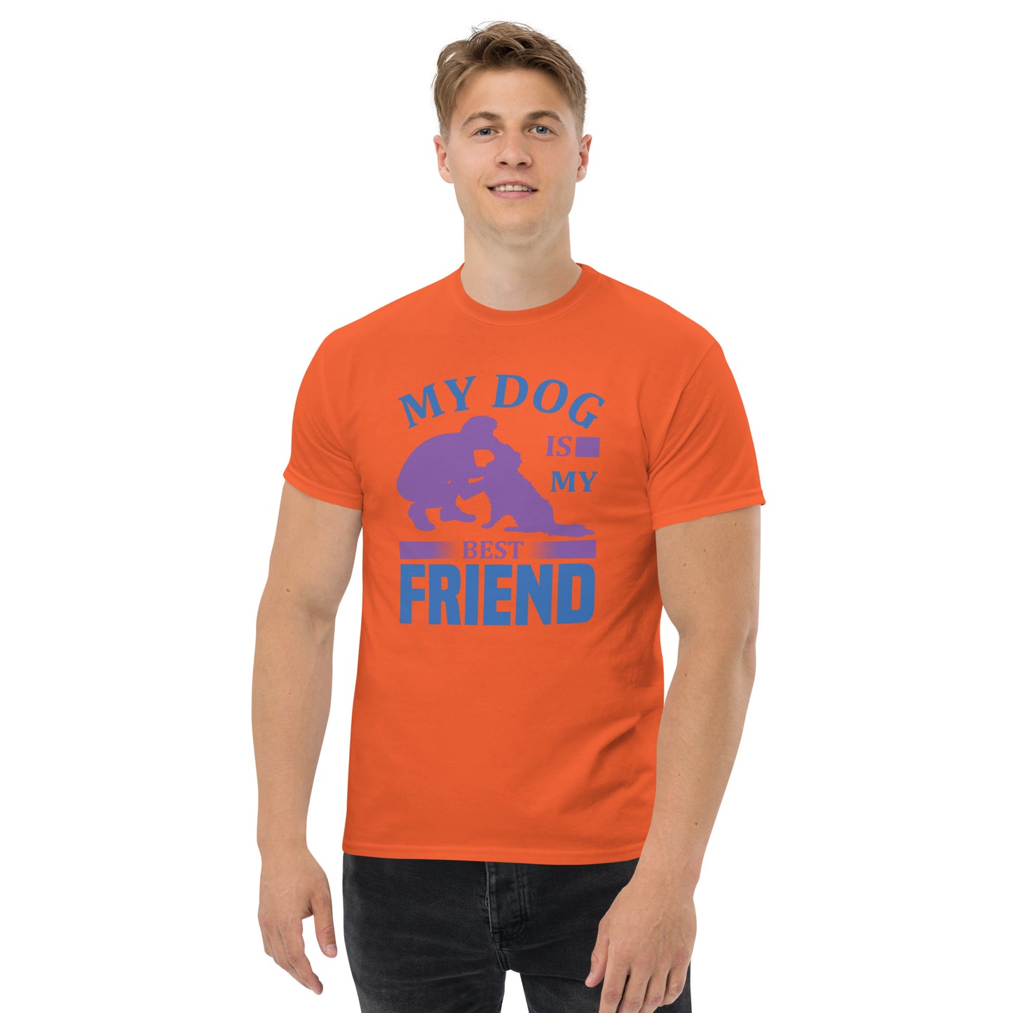 Camiseta clásica hombre MI PERRO ES MI MEJOR AMIGO