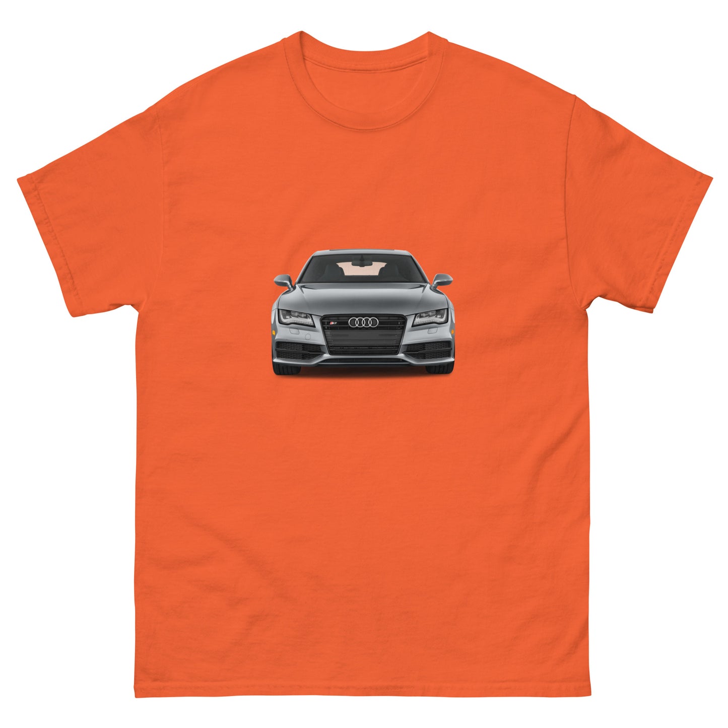 Camiseta clásica hombre COCHE AUDI GRIS