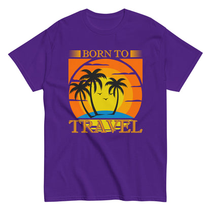 Мъжка класическа тениска BORN TO TRAVEL
