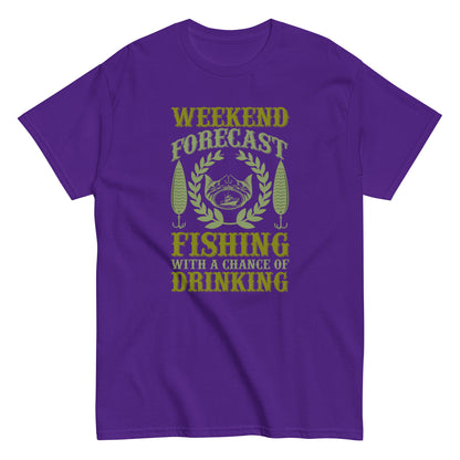 Мъжка класическа тениска WEEKEND FORECAST FISHING
