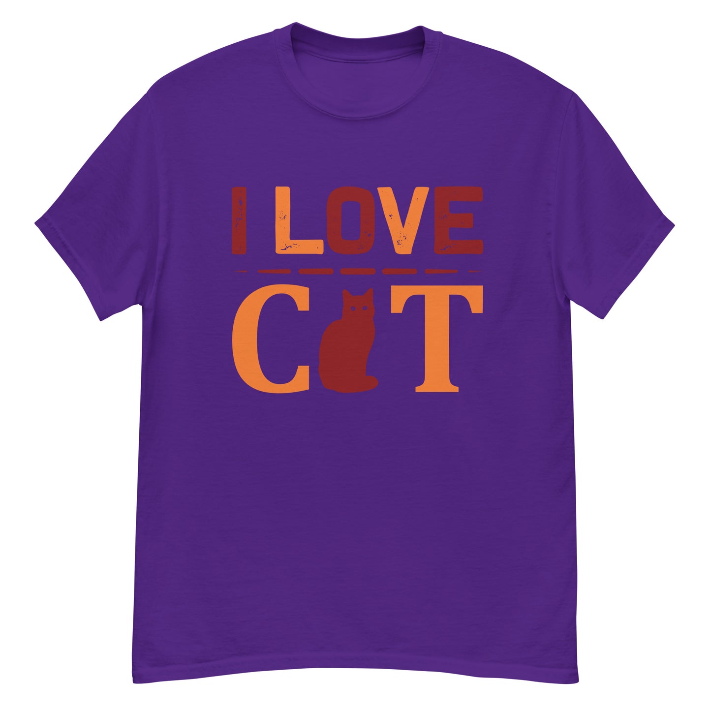 Camiseta clásica hombre I LOVE CAT