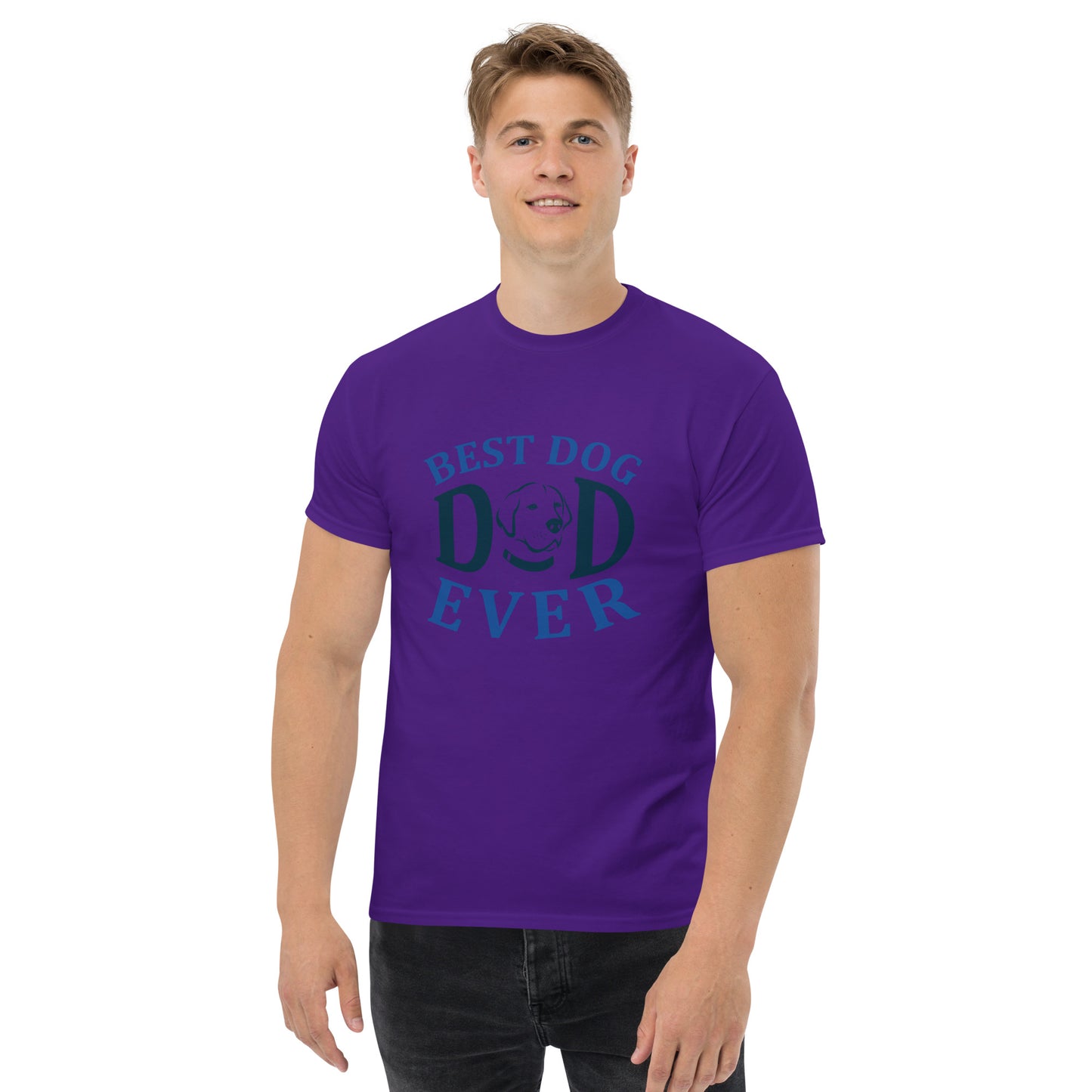 Camiseta clásica hombre DOG DAD EVER