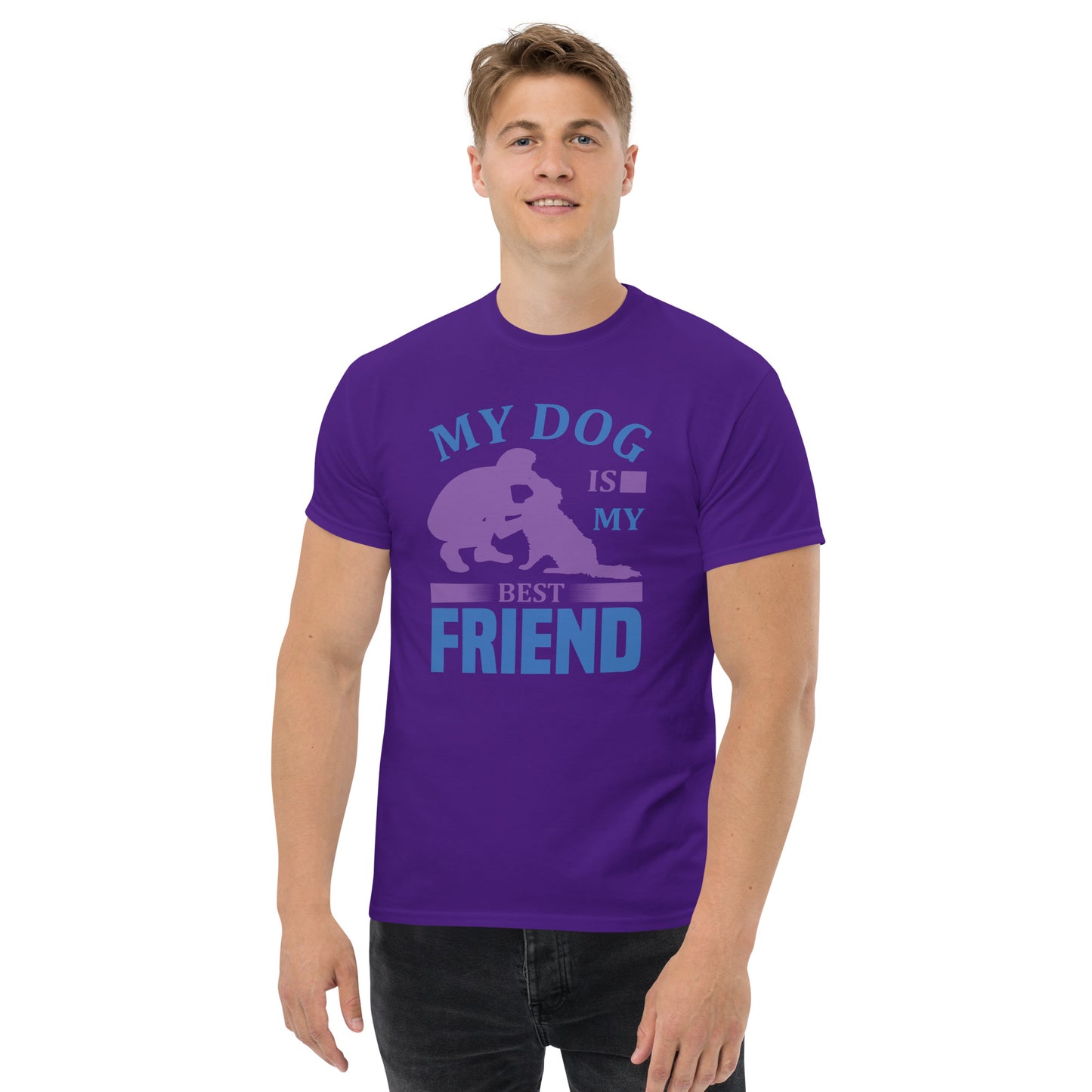 Camiseta clásica hombre MI PERRO ES MI MEJOR AMIGO