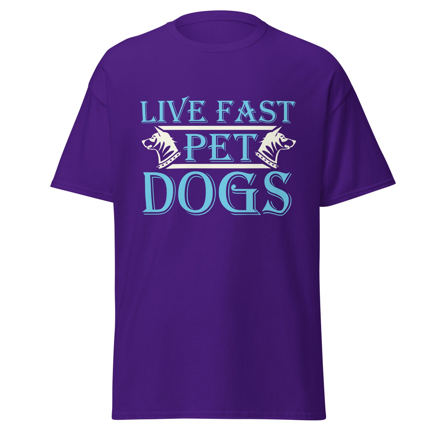 Men's classic tee LIVE FAST PET DOGS