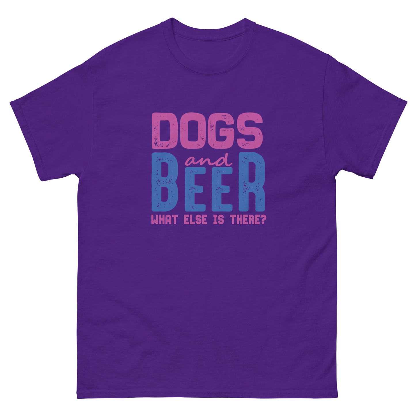 Мъжка класическа тениска DOG AND BEER