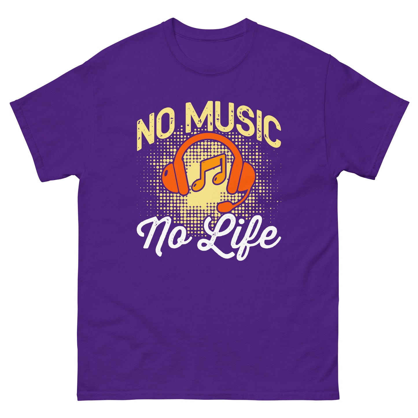 Camiseta clásica hombre NO MUSIC NO LIFE