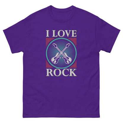 Мъжка класическа тениска I LOVE ROCK