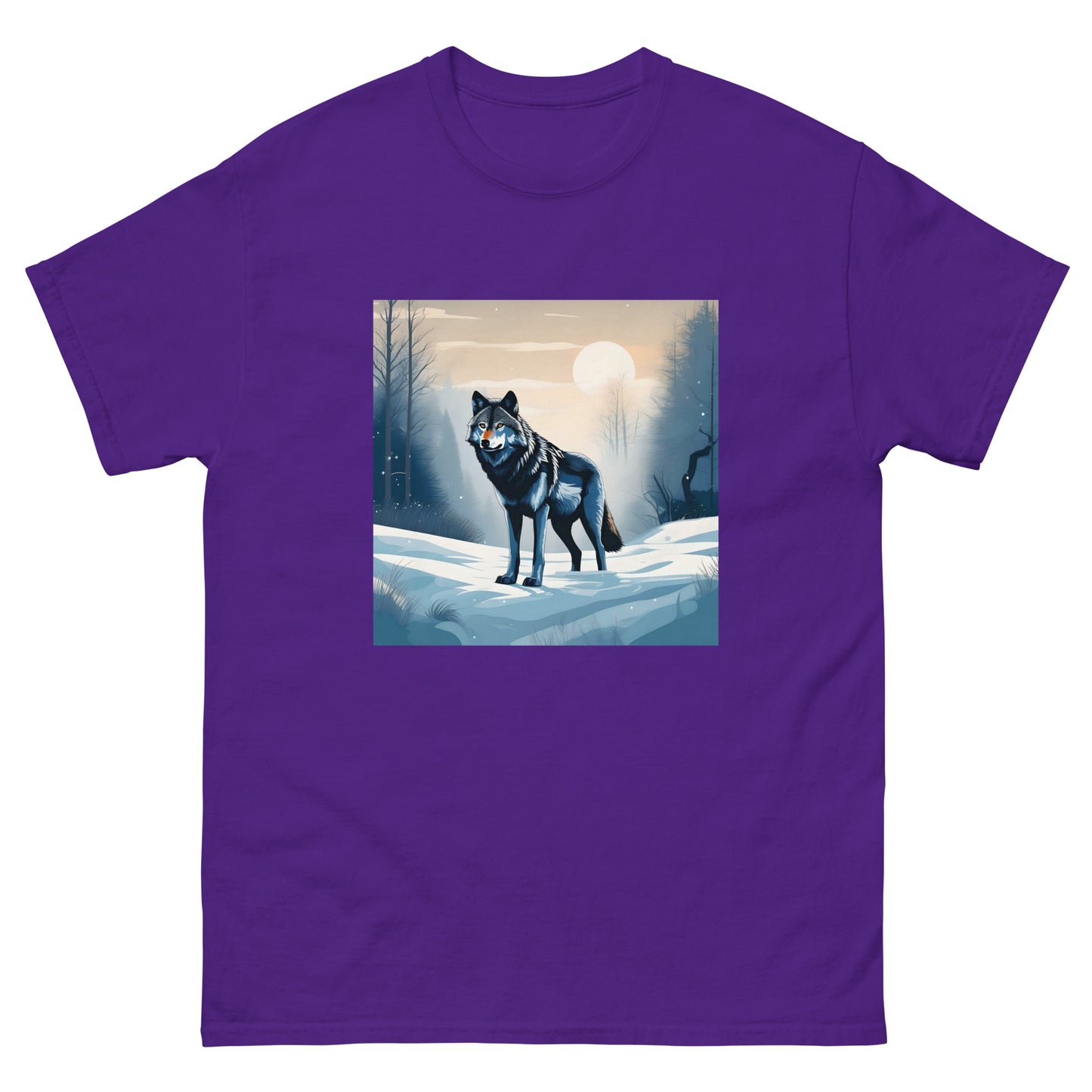 Men's classic tee SNOW WOLF