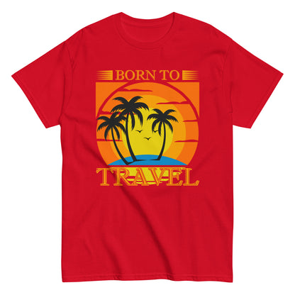Мъжка класическа тениска BORN TO TRAVEL
