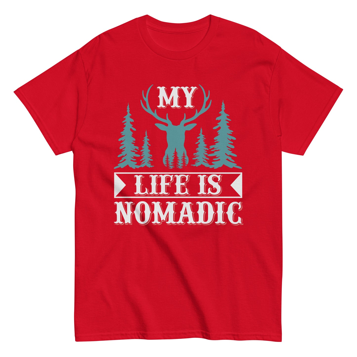 Men's classic tee MY LIFE IS NOMADIC