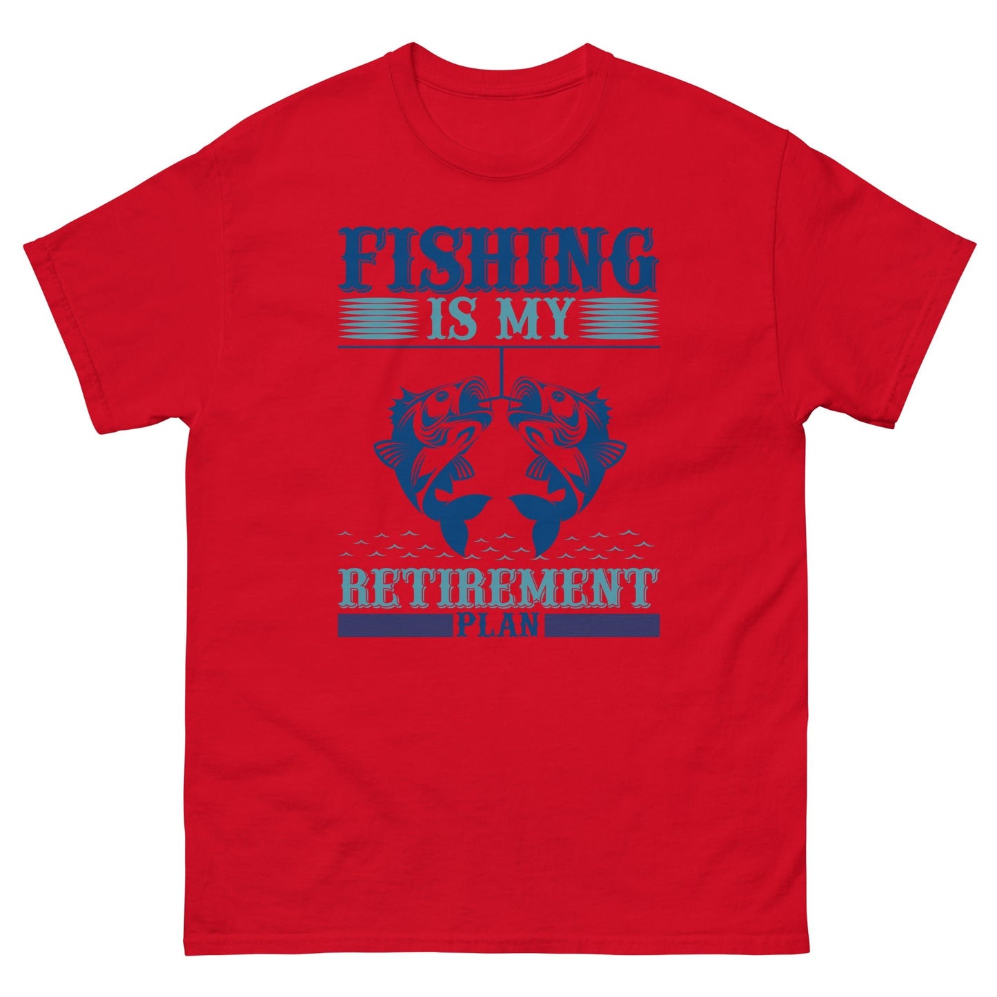 Camiseta clásica hombre LA PESCA ES MI PLAN DE JUBILACIÓN