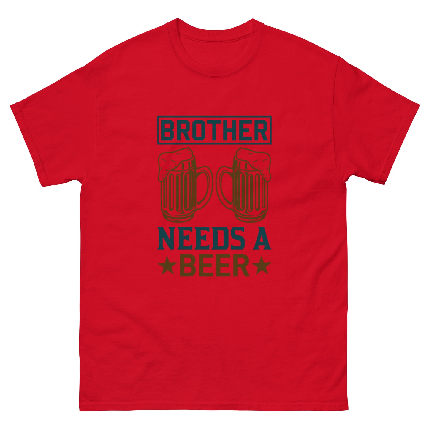 Мъжка класическа тениска BROTHER NEEDS A BEER