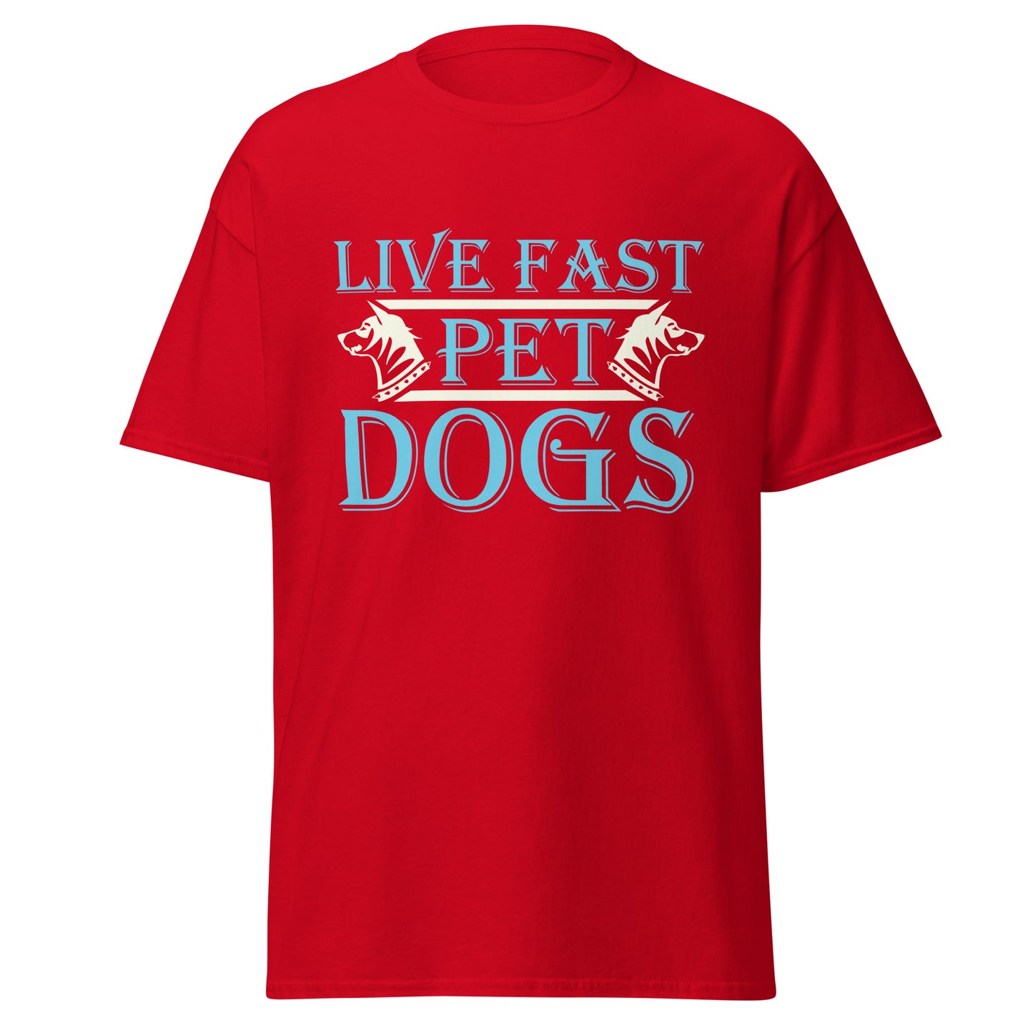 Camiseta clásica hombre LIVE FAST PET DOGS