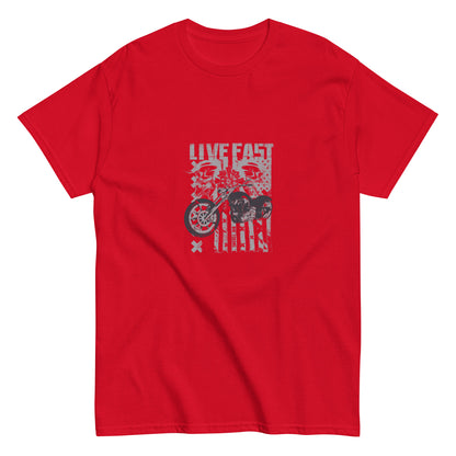 Мъжка класическа тениска LIVE FAST
