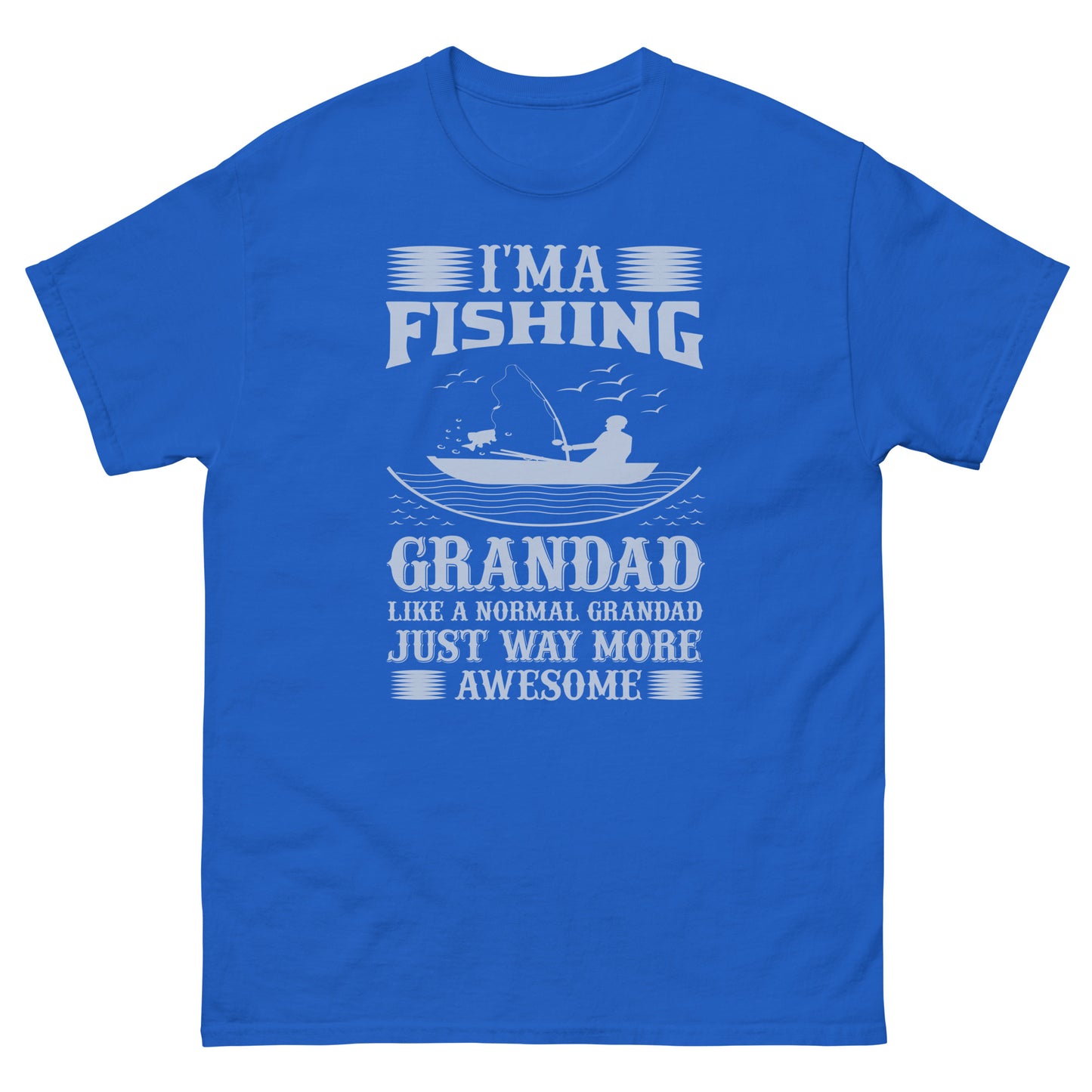 Мъжка класическа тениска FISHING GRANDAD