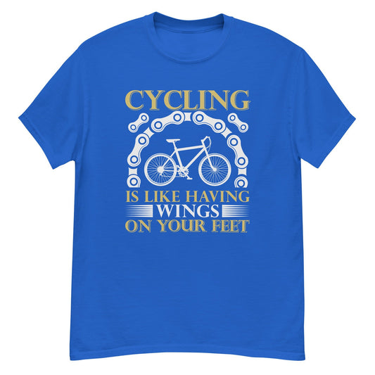 Men's classic tee CYCLING IS LIKE HAVING WINGS