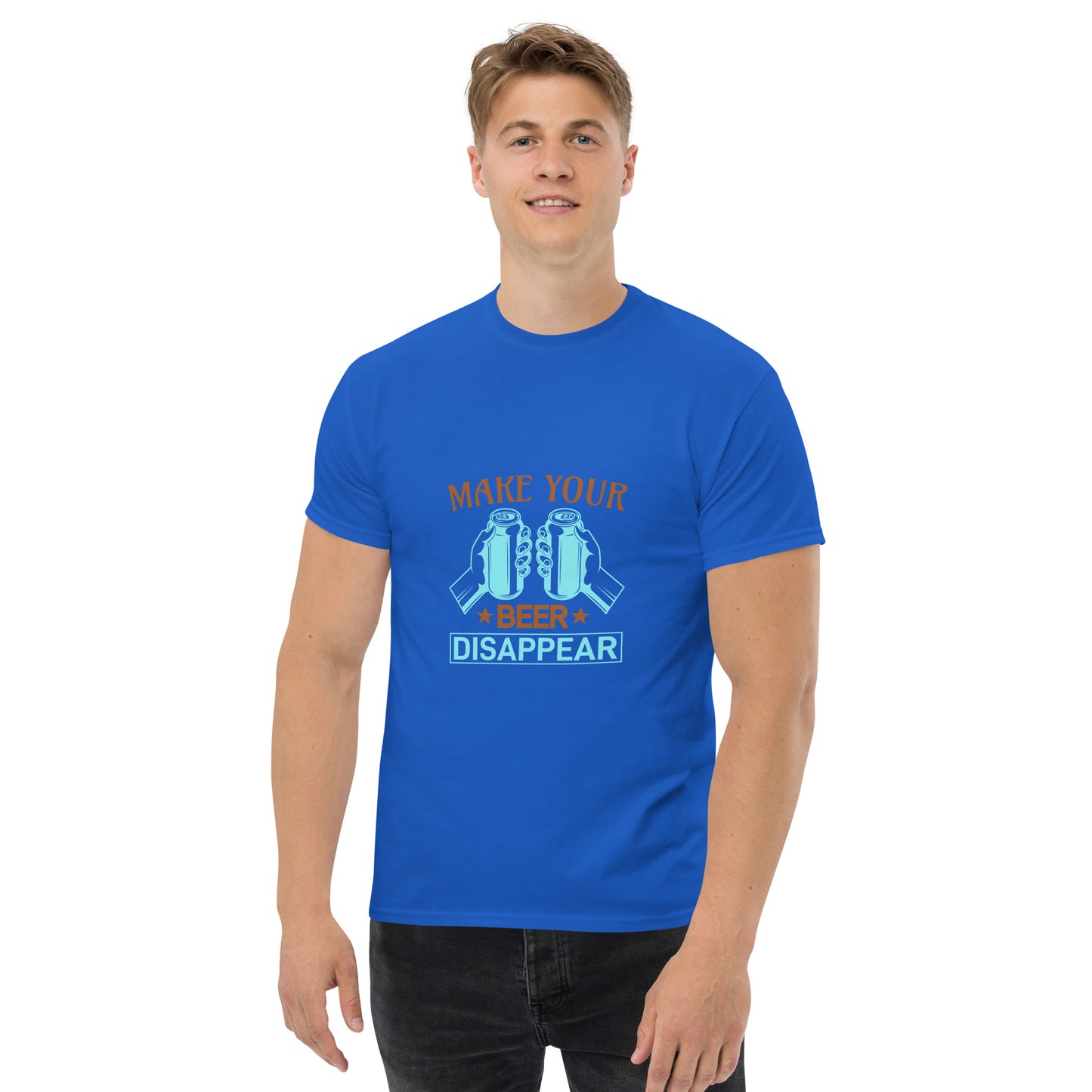 Camiseta clásica hombre HAZ DESAPARECER TU CERVEZA