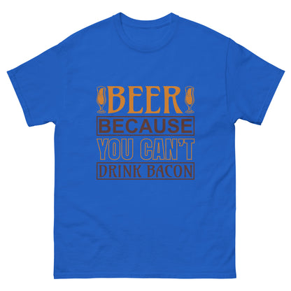 Мъжка класическа тениска YOU CAN'T DRINK BACON