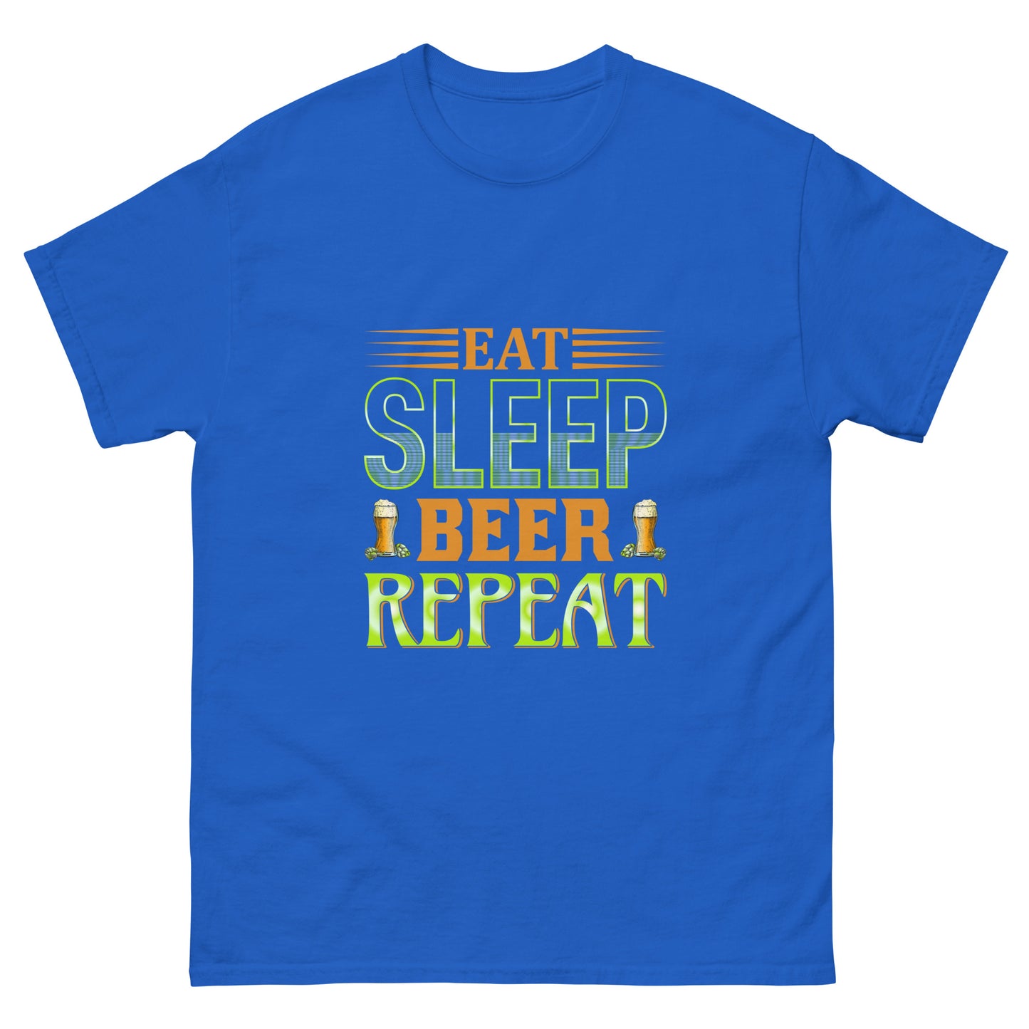 Camiseta clásica hombre EAT SLEEP BEER